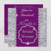 結晶ブライダルシャワー招待状 招待状 (正面/裏面)