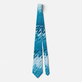 結晶プリズストライプのムスペクトルティール（緑がかった色）両面 ネクタイ