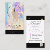 結晶ホログラフィックネイリストアーティストサロンB 名刺 (正面/裏面)