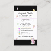 結晶ホログラフィックネイリストアーティストサロンB 名刺 (裏面)