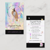 結晶ホログラフィックネイリストアーティストサロンB 名刺 (正面/裏面)