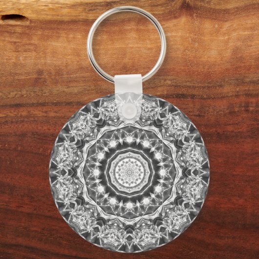 結晶万華鏡のように千変万化するパターン04 キーホルダー (正面)