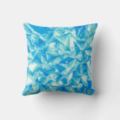 結晶三角形、3Dバック描写グラウンド。 クッション (裏面)