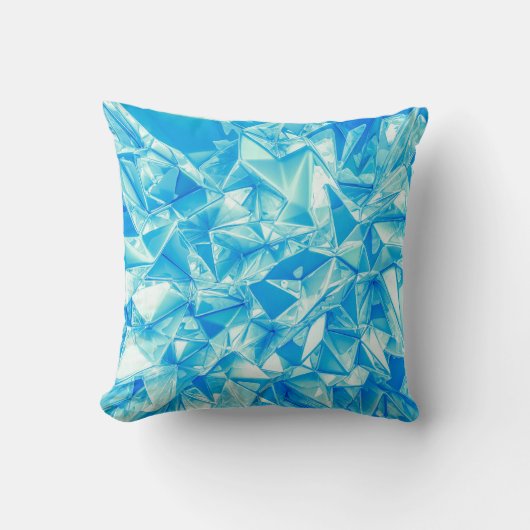 結晶三角形、3Dバック描写グラウンド。 クッション (正面)