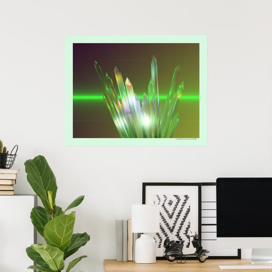 結晶上昇 ポスター (ホームオフィス)