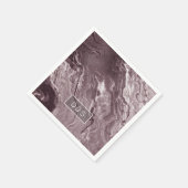結晶化されたマヴェ瑪瑙 |ほこりっぽいバラピンクマーブル スタンダードカクテルナプキン (角)