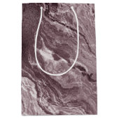 結晶化されたマヴェ瑪瑙 |ほこりっぽいバラピンクマーブル ミディアムペーパーバッグ (正面)