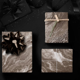 結晶化されたマヴェ瑪瑙 |ほこりっぽいバラピンクマーブル ラッピングペーパーシート