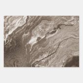 結晶化されたマヴェ瑪瑙 |ほこりっぽいバラピンクマーブル ラッピングペーパーシート (正面)