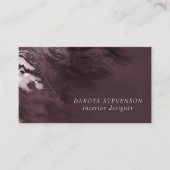 結晶化されたマヴェ瑪瑙 |ほこりっぽいバラピンクマーブル 名刺 (正面)