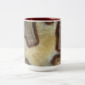 結晶化された岩石抽象デザイン ツートーンマグカップ (中央)