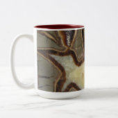 結晶化された岩石抽象デザイン ツートーンマグカップ (左)