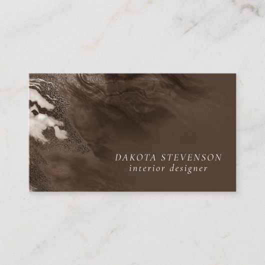 結晶化された赤瑪瑙 | Ruby Crimson Marbled Stone 名刺 (正面)