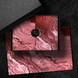 結晶化された赤瑪瑙 | Ruby Crimson Marbled Stone 薄葉紙
