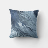 結晶化された青い瑪瑙 |ほこりっぽい石板の石灰 クッション (正面)