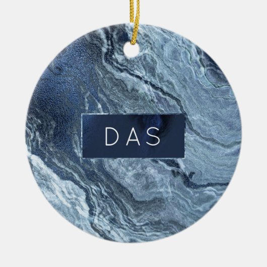 結晶化された青い瑪瑙 |ほこりっぽい石板の石灰 セラミックオーナメント (正面)