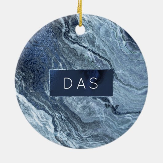 結晶化された青い瑪瑙 |ほこりっぽい石板の石灰 セラミックオーナメント (裏面)