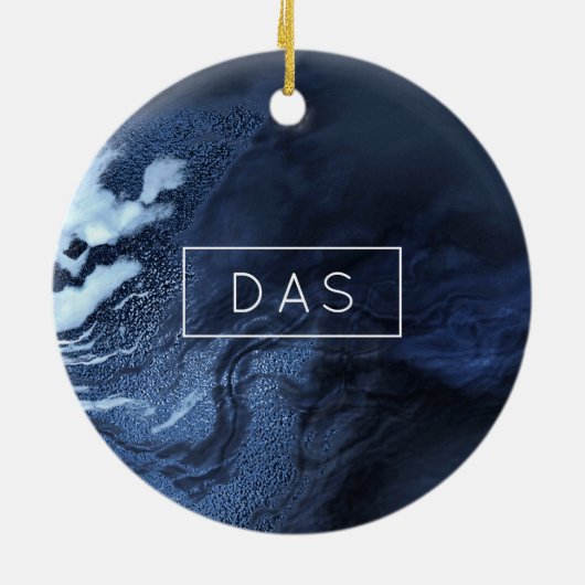 結晶化された青い瑪瑙 |ほこりっぽい石板の石灰 セラミックオーナメント (裏面)