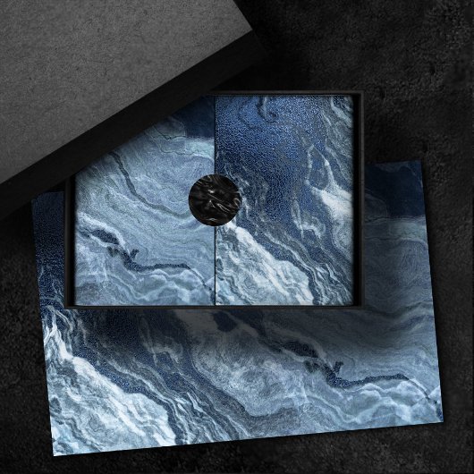 結晶化された青い瑪瑙 |ほこりっぽい石板の石灰 薄葉紙