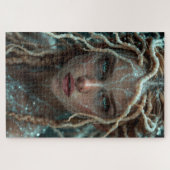 結晶化した塩組みによる超現実的な塩ミューズ ジグソーパズル (横)