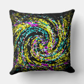 結晶化カラフル紙吹雪緩和曲線 クッション (裏面)