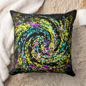 結晶化カラフル紙吹雪緩和曲線 クッション (ブランケット)