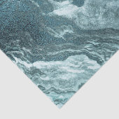 結晶化ティール（緑がかった色）瑪瑙 |ダークアクア丸石 薄葉紙 (詳細)