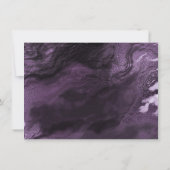 結晶化紫瑪瑙 |日付の変更 招待状 (裏面)