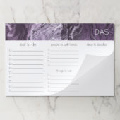 結晶化紫瑪瑙 | Moody Marbled Monogram ペーパーパッド (折り畳み)