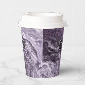 結晶化紫瑪瑙 | Moody Marbled Monogram 紙コップ (右)