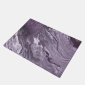 結晶化紫瑪瑙 | Moody Marbled Stone ドアマット (アングル)