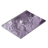 結晶化紫瑪瑙 | Moody Marbled Stone ノートブック (左側)