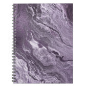 結晶化紫瑪瑙 | Moody Marbled Stone ノートブック (正面)