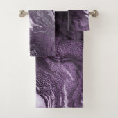 結晶化紫瑪瑙 | Moody Marbled Stone バスタオルセット (インサイチュ)