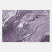 結晶化紫瑪瑙 | Moody Marbled Stone ラッピングペーパーシート (正面)