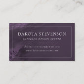 結晶化紫瑪瑙 | Moody Marbled Stone 名刺 (裏面)
