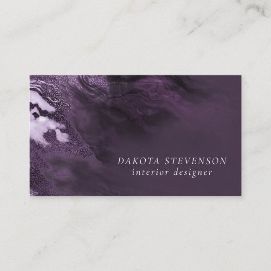 結晶化紫瑪瑙 | Moody Marbled Stone 名刺 (正面)