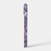 結晶化紫瑪瑙 | Moody Marbled Stone iPhone 15ケース (左側面)