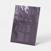 結晶化紫瑪瑙 | Plumサービスの価格表 台座サイン (正面)