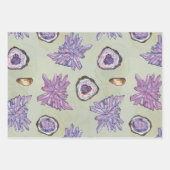 結晶及びゲーデパターン付きラッピング紙 ラッピングペーパーシート (正面3)