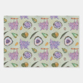 結晶及びゲーデパターン付きラッピング紙 ラッピングペーパーシート (正面)