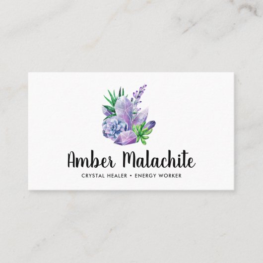 結晶及び多汁結晶エネルギー治療器 名刺 (正面)