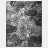 結晶層グレー フリースブランケット (正面)