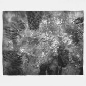 結晶層グレー フリースブランケット (正面(横))