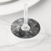 結晶層グレー ワイングラスタグ (クローズアップ)