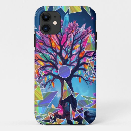 結晶抽象芸術ツリー Case-Mate iPhoneケース (裏面)