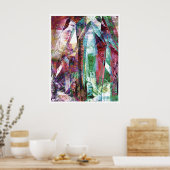 結晶抽象芸術6 ポスター (キッチン)