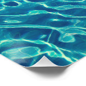 結晶水の波紋と波のパター澄んン ポスター (コーナー)