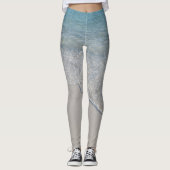 結晶波キス#1 #ocean #wall #decor #art レギンス (正面)