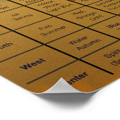 結晶素子コンパス確認ポスター ポスター (角)